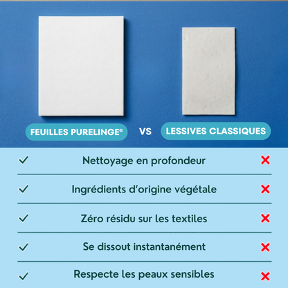 PureLinge® Feuilles de lessive écologiques