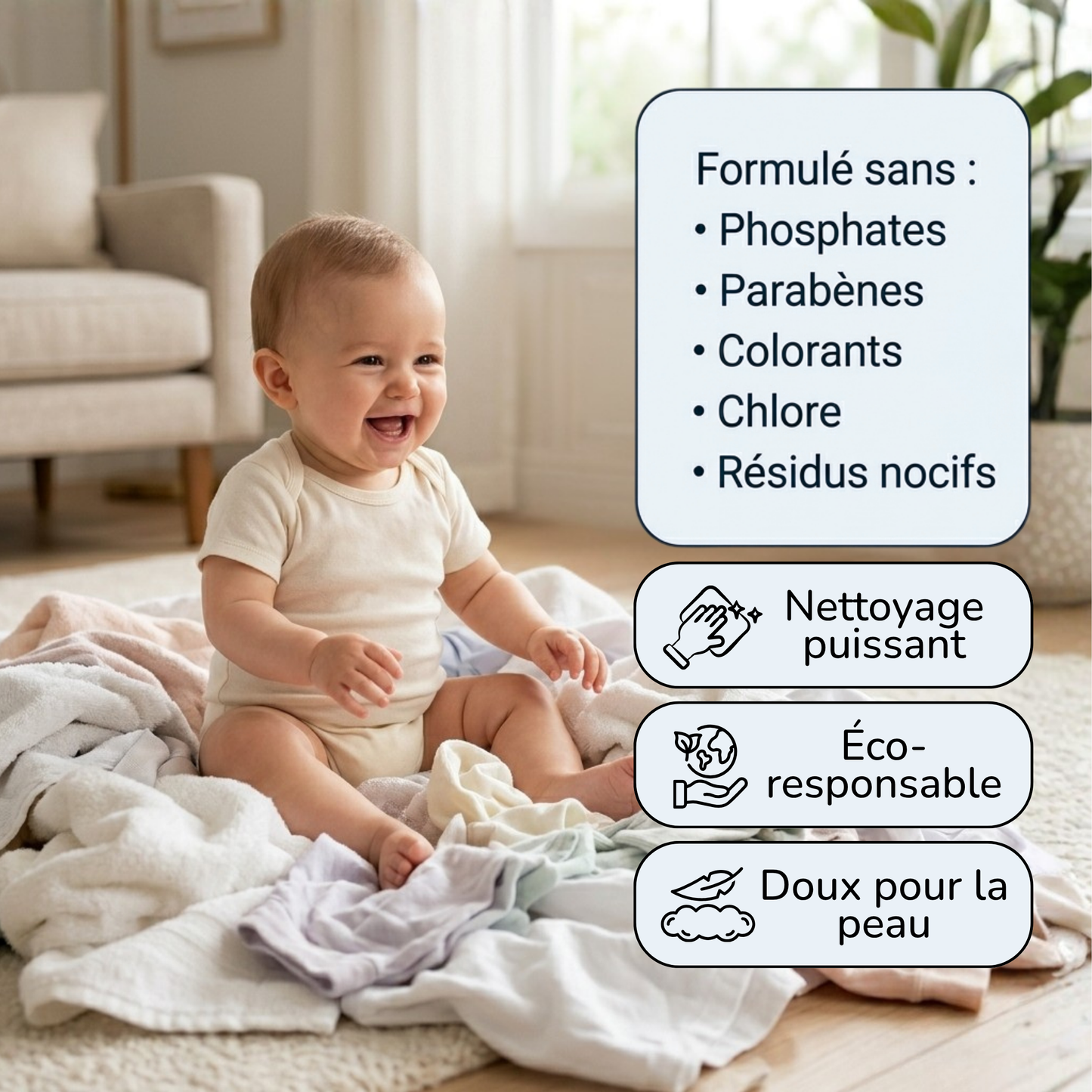 PureLinge® Feuilles de lessive écologiques