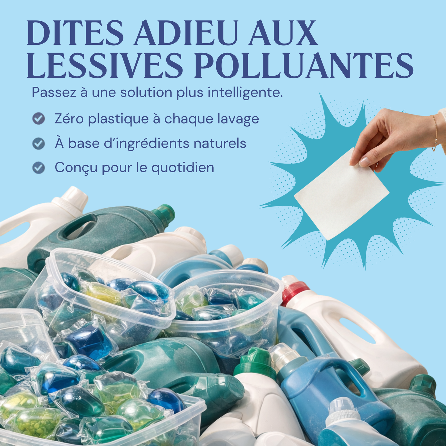 PureLinge® Feuilles de lessive écologiques